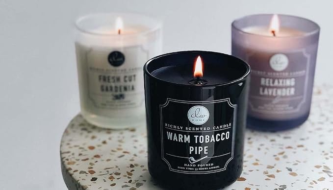 DW Home Warm Tobacco Pipe Scented Candles, 9 oz Single Wick Medium Jar - Image 7