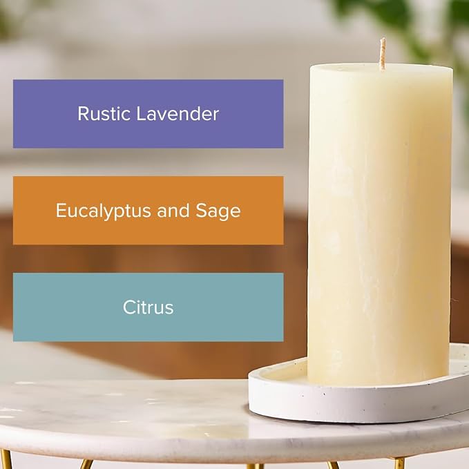 Simply Soson 3x6 in. Ivory Scented Candles Set of 3 - Image 5