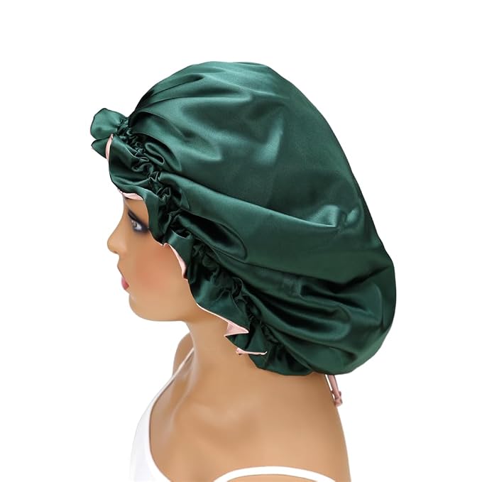 Adjustable Silk Satin Bonnet Hair Care Caps - Image 9