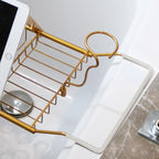 BESTHLS Bathtub Tray Caddy for Luxury Bath Expandable Extra Wide Bath Tub Tray - Image 3