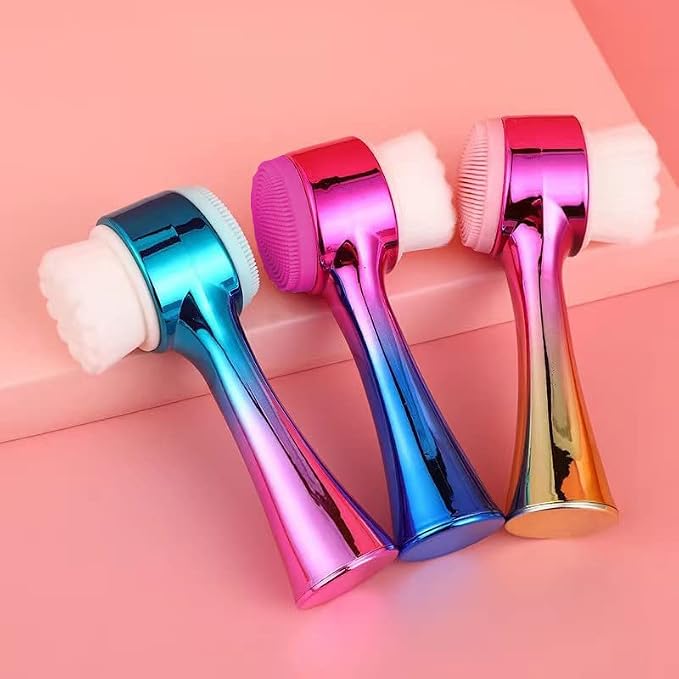 Facial Cleansing Brush 2 in 1Double-Sided Facial Cleaning Brush - Image 2