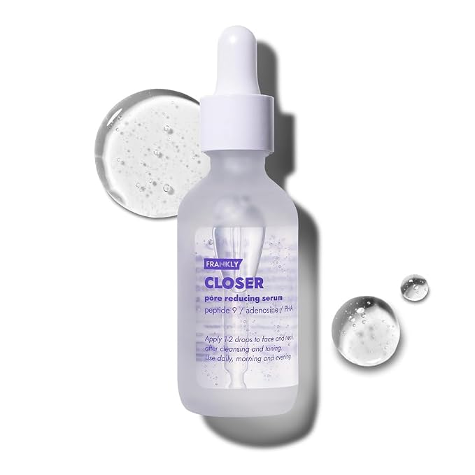 FRANKLY Closer Serum Jumbo | Pore Minimizer Serum | 9 Peptides, Vegan Collagen by FRANKLY