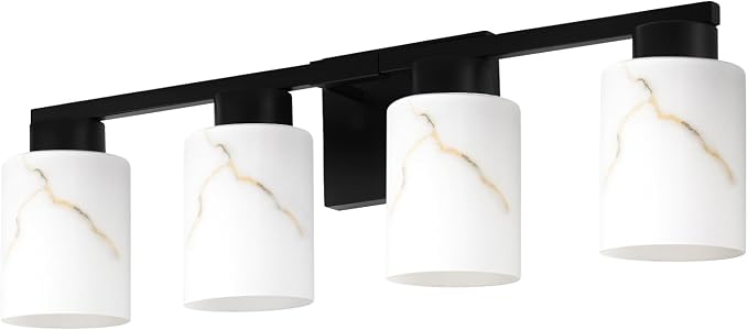4-Light Bathroom Light Fixtures, Modern Vanity Lights, Living Room, E26 Base - Image 8