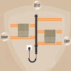 Smart Rotating Heated Towel Rack - Image 5