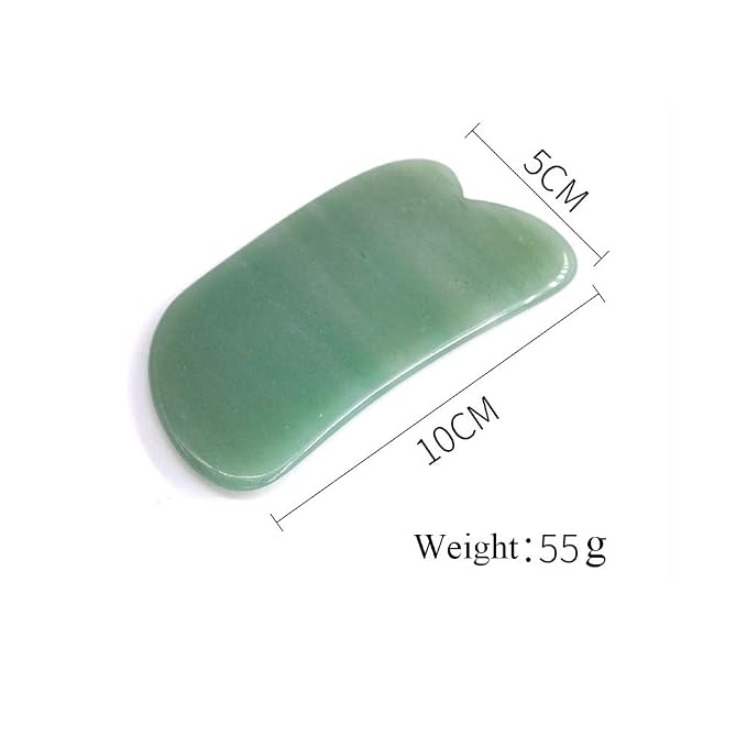 Facial Gua Sha Tool for Chin Massage Tool Natural Jade Stone Gua Sha Board for - Image 6