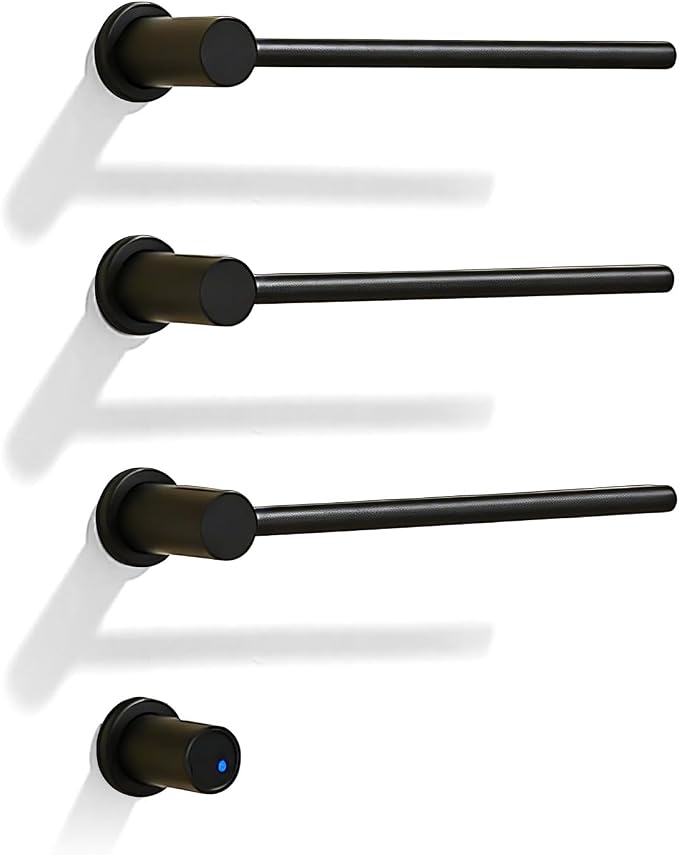 Electric Towel Warmer Concealed, Swivel Heated Towel Rack by KOOTTI