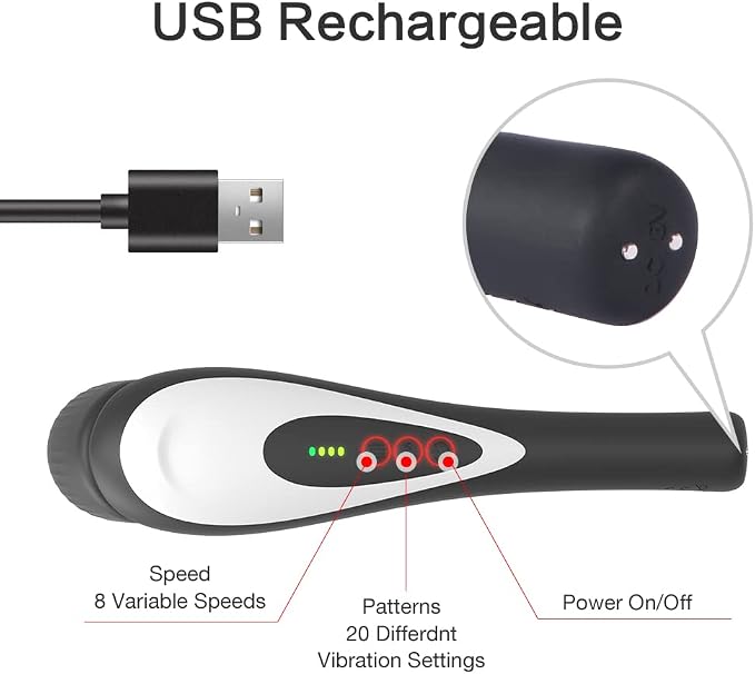 Rechargeable Personal Hand Held Deep Tissue Vibrating Massager - Image 4