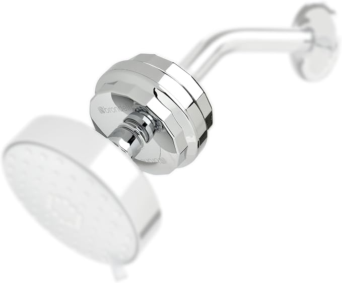 Brondell Shower Filter VivaSpring, Compact Polished Chrome – High Output by Brondell