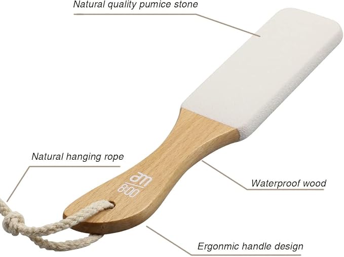 AM 8:00Pumice Stone Foot File, 2 Pack Callus Remover - Image 4