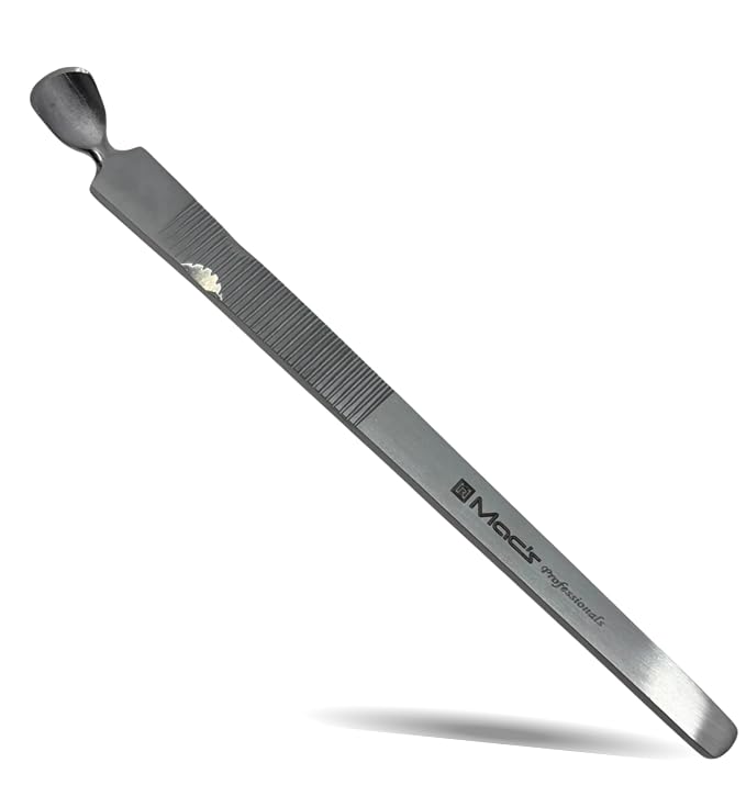 Cuticle Pusher A10 – Pointed Knife & Flat End Stainless Steel Nail Care Tool – by MacsProfessional