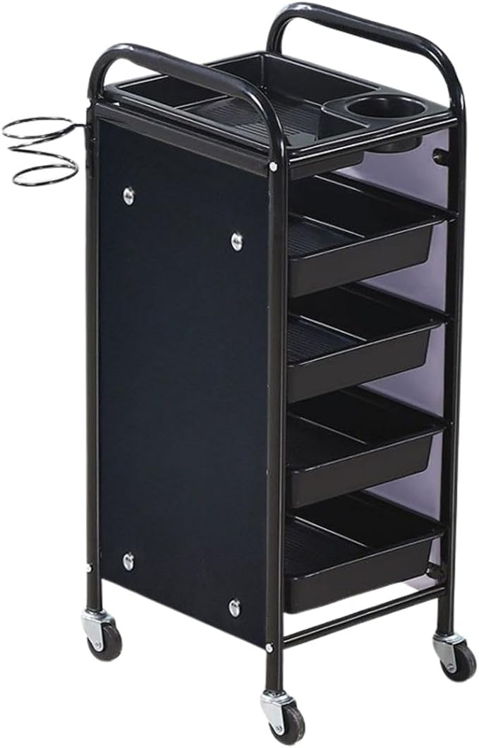 ELITE BAY-Hairdressing Trolley- Metal Salon Rolling Cart Organizer.Durable by Unknown