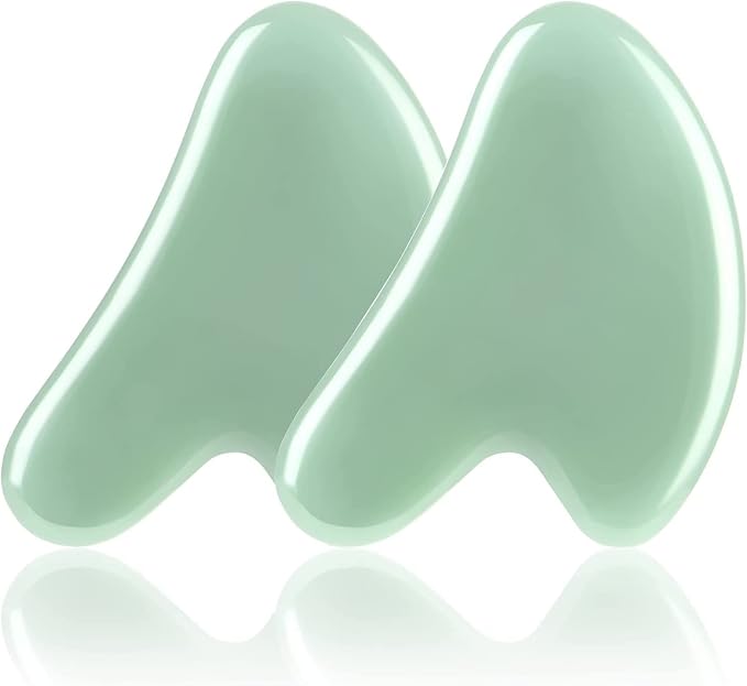 URAQT Gua Sha Massage Tool, Quartz Jade Stone Gua Sha Facial Tool, Face by URAQT