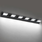 SineRise LED Modern Bathroom Vanity Light Fixtures, Matte Black Modern Acrylic by SINERISELIGHTING