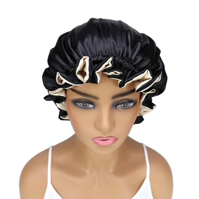 Adjustable Silk Satin Bonnet Hair Care Caps - Image 4