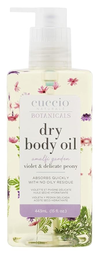 Cuccio Naturale Hydrating Dry Body Oil – Violet & Delicate Peony, by Cuccio