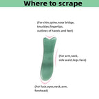 Facial Gua Sha Tool for Chin Massage Tool Natural Jade Stone Gua Sha Board for - Image 3