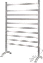Freestanding Towel Warmer 10 Bars Plug-in Option 3 Working Modes Brushed by NORTTABATHDECOR