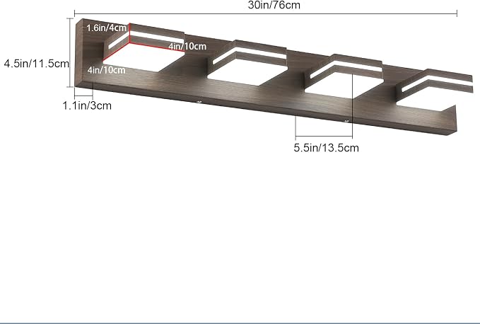 SineRise LED Modern Bathroom Vanity Light Fixtures - Image 4