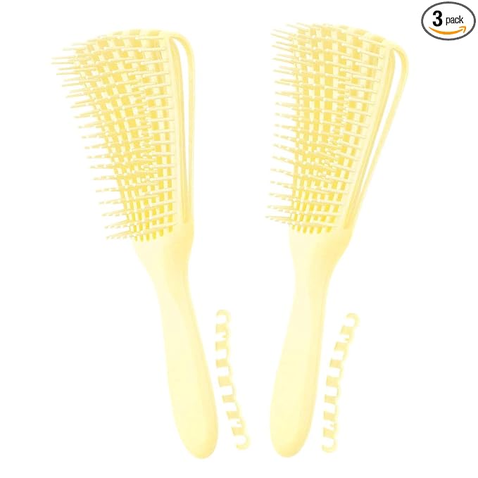 Detangling Brush for Afro America/African Hair Textured 3a to 4c Kinky by Unknown