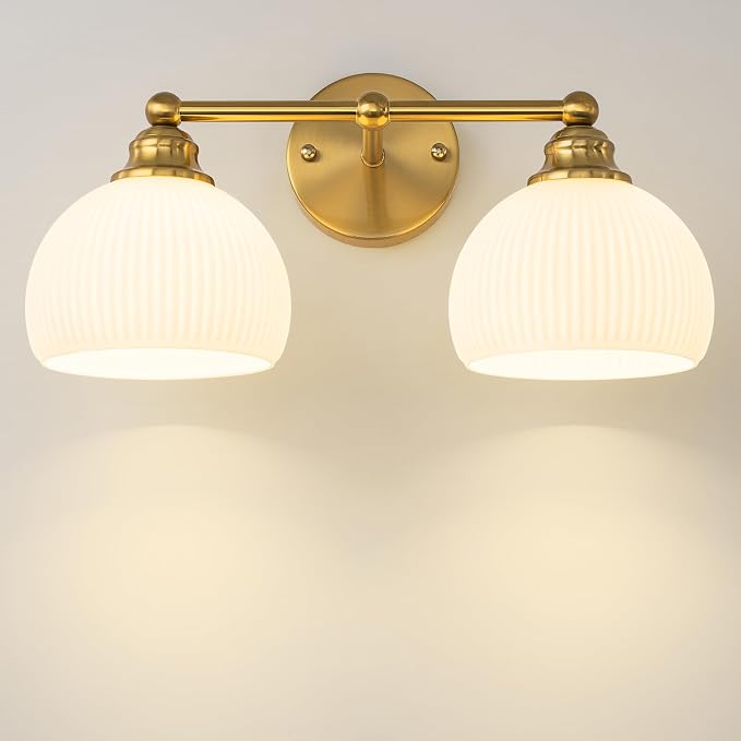 GoYeel Bathroom Vanity Light Fixtures, 2 Light Bathroom Lights Over Mirror by GoYeelLighting