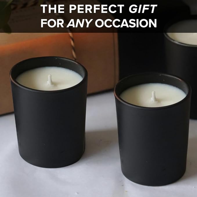 Simply Soson Scented Votive Candles, Bulk Set of 24 White Patchouli Small - Image 5