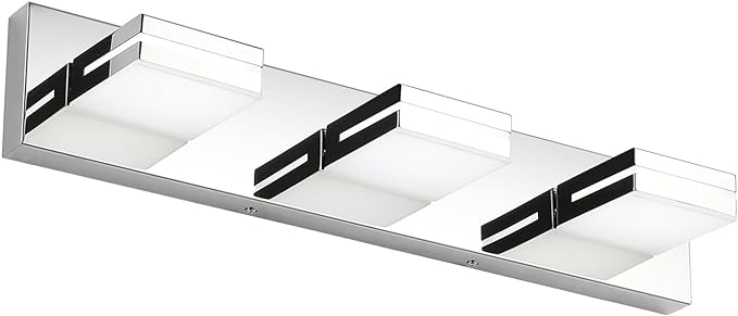 SineRise LED Modern Bathroom Vanity Light Fixtures, Chrome Modern Acrylic by SINERISELIGHTING