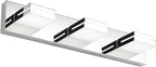 SineRise LED Modern Bathroom Vanity Light Fixtures, Chrome Modern Acrylic by SINERISELIGHTING