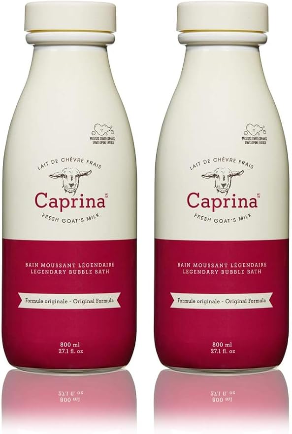 Caprina by Canus Fresh Goats Foaming Milk Body Bath, Original 27.1 oz by Li%27l+Goat%27s+Milk+Petite+Ch%C3%A8vre