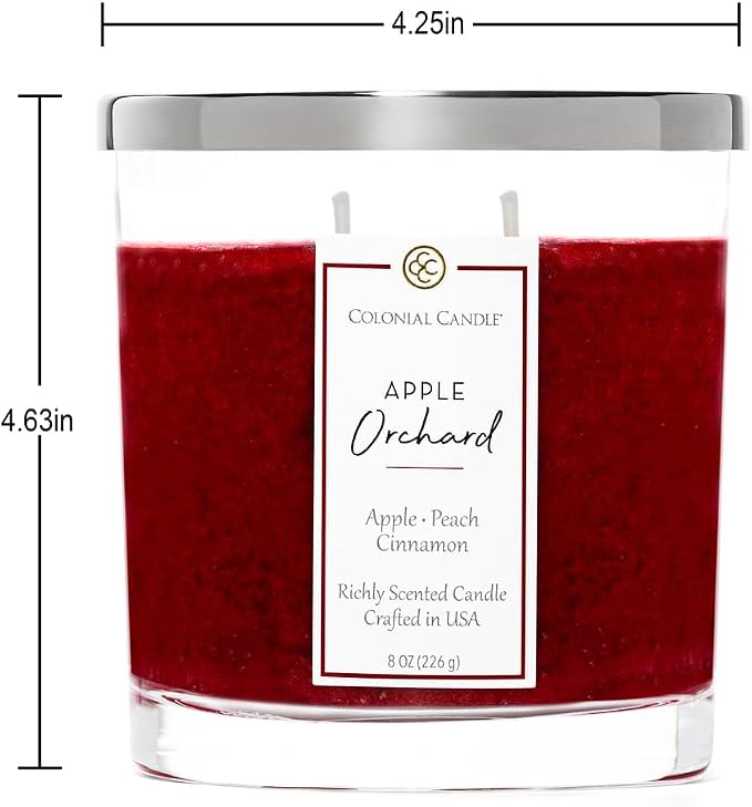 Colonial Candle Apple Orchard Scented Candle Jar, Highly Fragranced Candles - Image 4