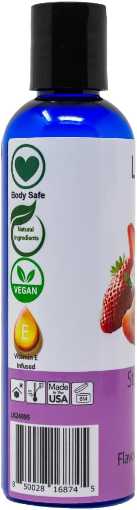 Lick Strawberries and Cream Flavored Massage Oil – Romantic, Body Safe - Image 9