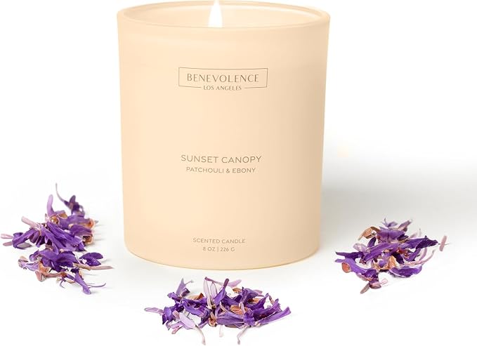Patchouli & Ebony – Benevolence LA Scented Candle | 8oz, 45-Hour Burn | Natural by BenevolenceLA