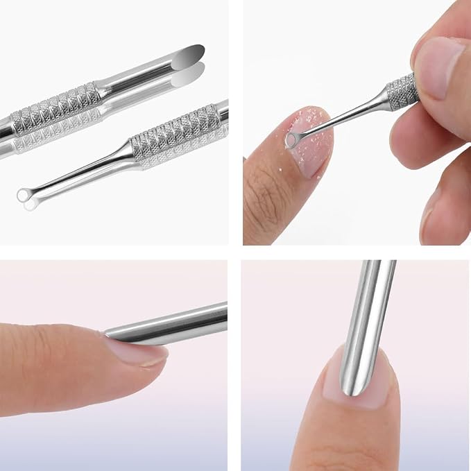 Cuticle Pusher with 2 Ends, Pre-treatment Cuticle Pusher Cuticle Remover with - Image 6