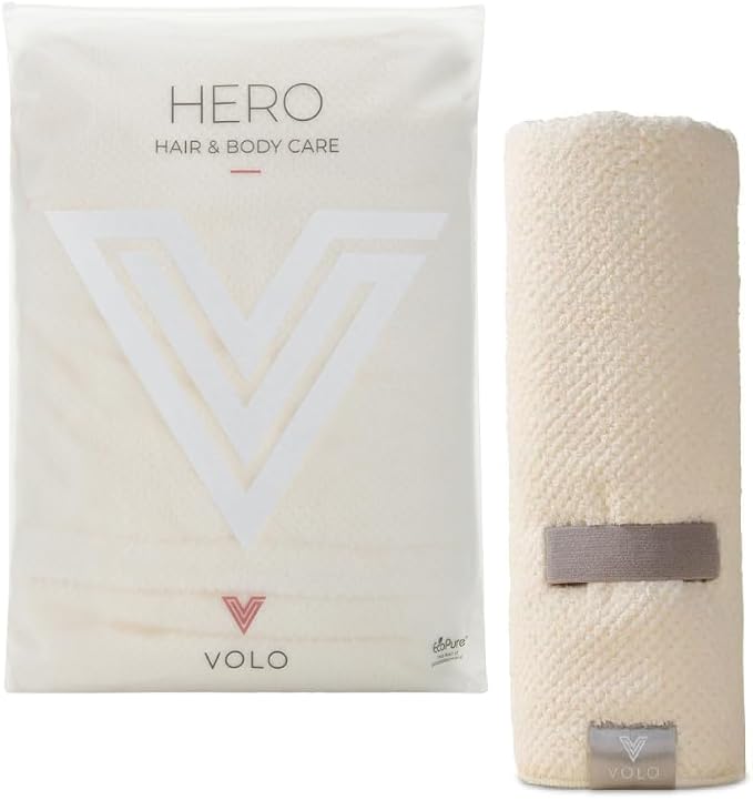 VOLO Hero Hair Towel | Ultra Soft, Super Absorbent, Quick Drying Nanoweave by VOLO