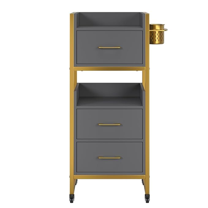 OmySalon Salon Trolley Cart, Hair Styling Station - Image 9