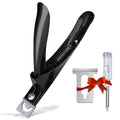 Black Premium Adjustable Stainless Steel Artificial Acrylic Fake False Nail Tip by GA%26EN