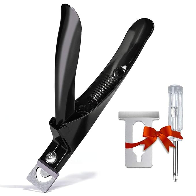Black Premium Adjustable Stainless Steel Artificial Acrylic Fake False Nail Tip by GA%26EN