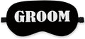 Groom Silk Eye Mask for Sleeping, Groom Black Eye Mask, Bachelorette Gifts by QLMX