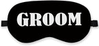 Groom Silk Eye Mask for Sleeping, Groom Black Eye Mask, Bachelorette Gifts by QLMX