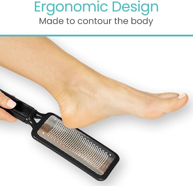 Vive Foot File - Feet Scraper for Dead Skin - Heel Grater, Callus Remover - Image 8