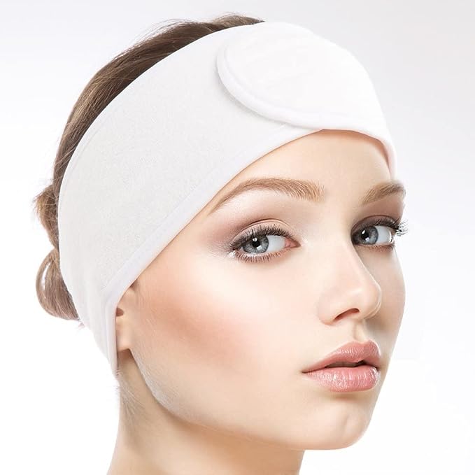 SINLAND Spa Headband for Women Ultra Soft Adjustable Makeup Hair Band - Image 8