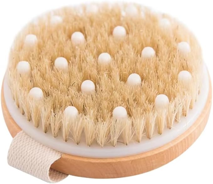 Dry Body Brush – Eco-Friendly Natural Bristles by EssentialAura