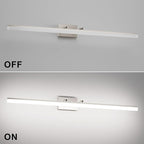 Aipsun 48inch Brushed Nickel Bathroom Llight Fixtures LED Vanity Light - Image 8