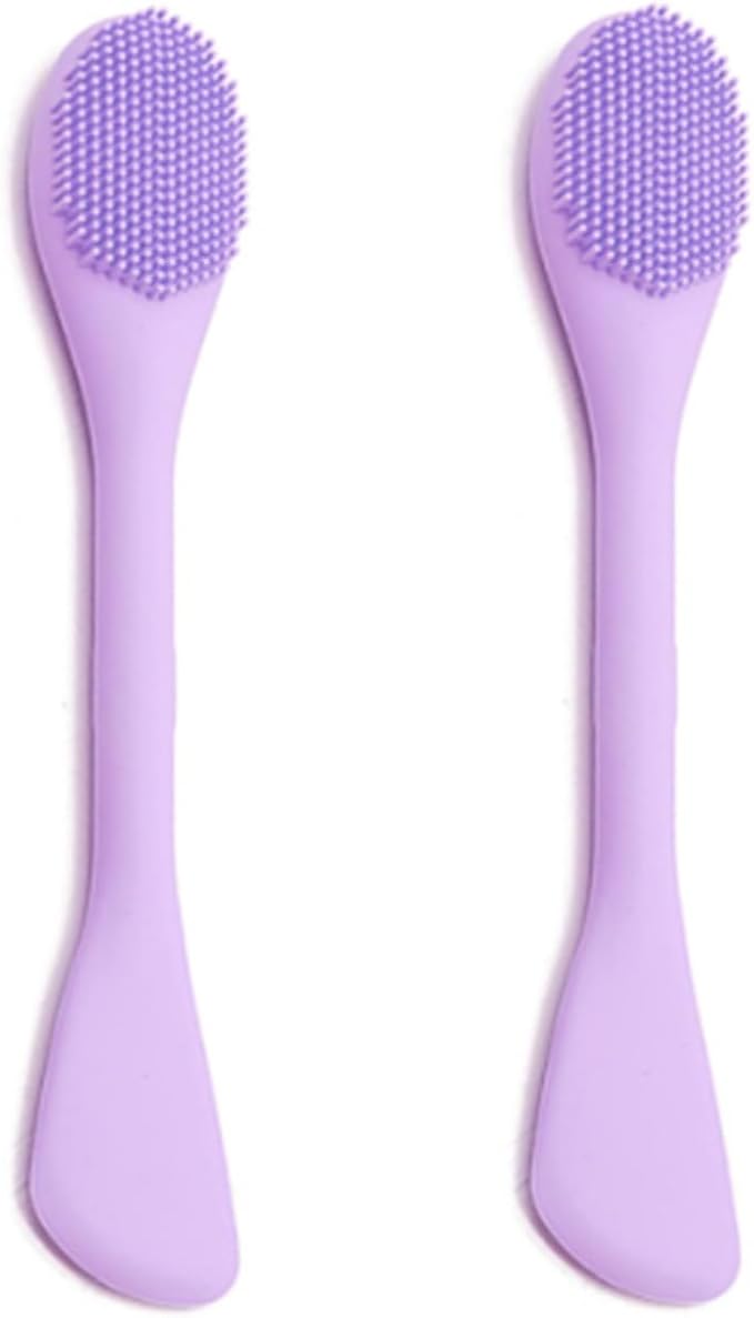 Silicone Cleansing Brush 2pcs, Mask Applicator and Skincare by Unknown