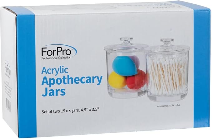 ForPro Clear Acrylic Apothecary Jars - Image 2