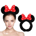 JIAHANG Mouse Ears Facial Spa Headbands, Coral Fleece Wash Face Hair Band by JIAHANG+Hair+Accessories