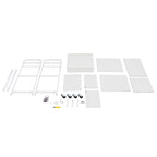 Salon Trolley Cart with Wheels, Mobile Utility Storage Cabinet with 1 Drawer & - Image 9