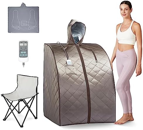 Portable Infrared Sauna, Full Size 1 Person Infrared Sauna Tent, Separate - Image 5