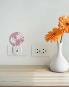 Night Lights Auto Sensor Tropical Palm Trees Night Light Pink Linen Coastal - Image 4