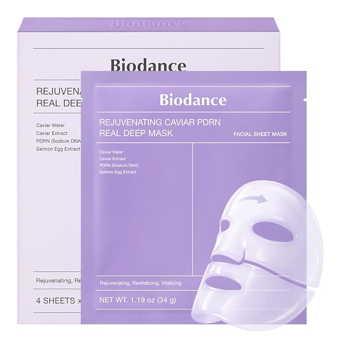 BIODANCE Rejuvenating Caviar PDRN Real Deep Mask, Overnight Hydrogel Face Mask by BIODANCE