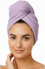KEEPOZ Cotton Hair Towel Quick Dry Hair Towel Hair Drying Towels Suitable - Image 2